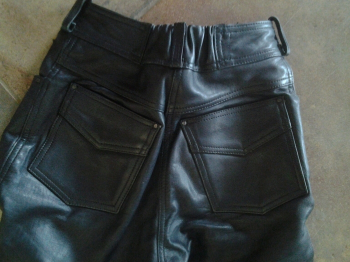 MOTO pantalon en veste cuir noir, ensemble femme