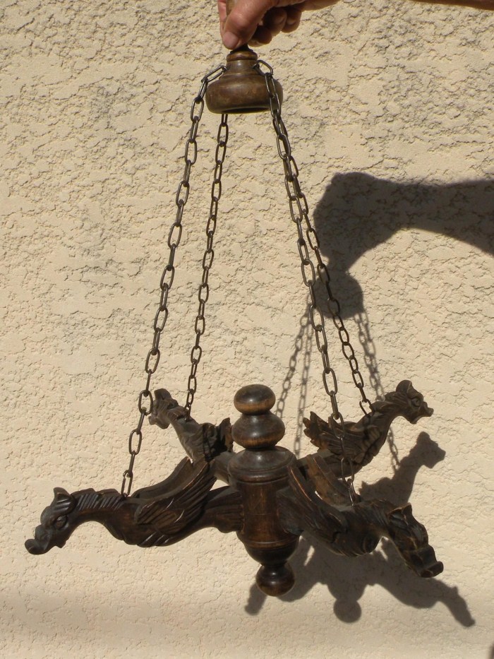 Suspension en bois
