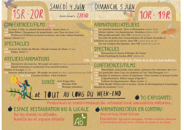 Foire bio Ardèche 2016