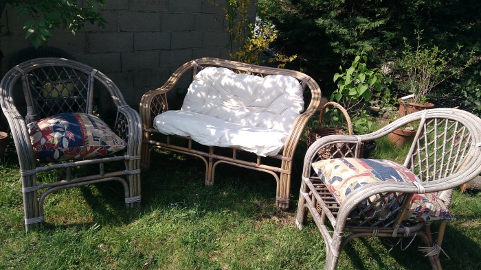 Photo Salon de jardin en osier 560