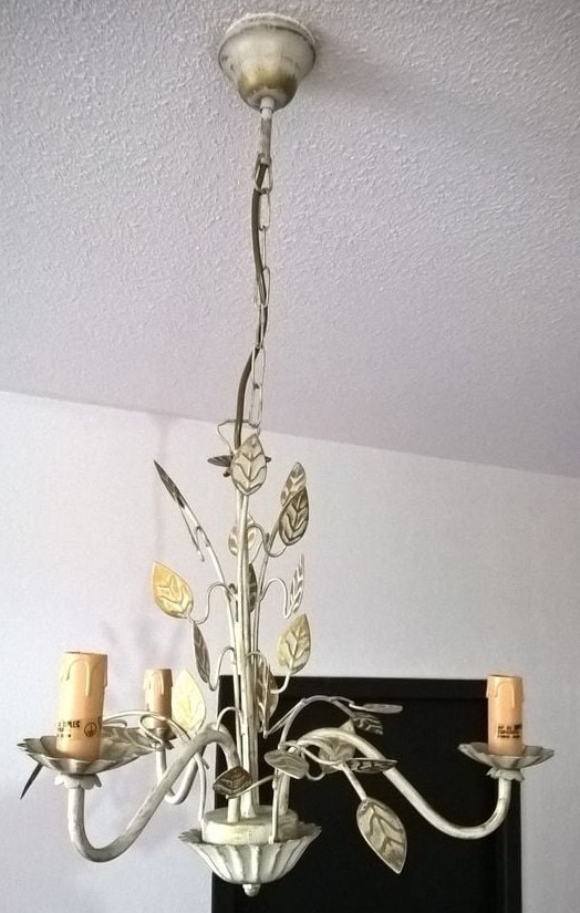 Photo Lustre feuillage à 3 branches en très bon état 229
