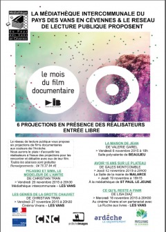 MOIS DU FILM DOCUMENTAIRE AU VANS 2015