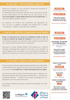Offrez vous une parenthèse vignoble ! 2022