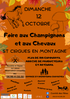 Foire aux champignons et aux chevaux 2025