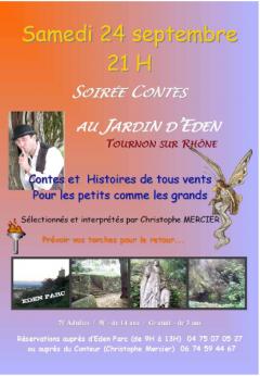 PROGRAMME AUTOMNE 2011 AU JARDIN EDEN A TOURNON