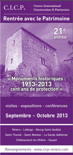 Rentrée avec le Patrimoine 2013