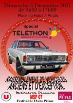 Rassemblement Auto Téléthon Privas 2021