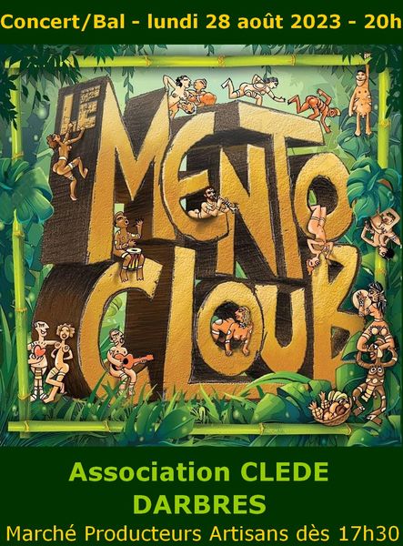 Concert du Mento Cloub dans le cadre du marché de producteurs et artisans - Darbres