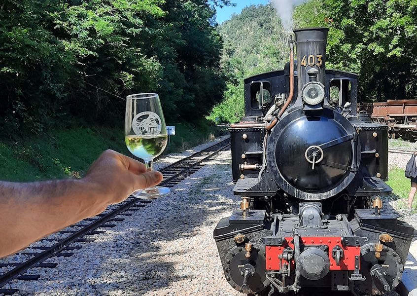 Dégustation au fil du Doux - Train de l'Ardèche - Saint-Jean-de-Muzols