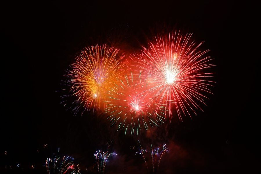 Feu d'artifice et bal - Alboussière