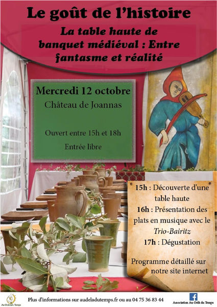 La table haute de banquet médiéval : entre fantasme et réalité - Joannas