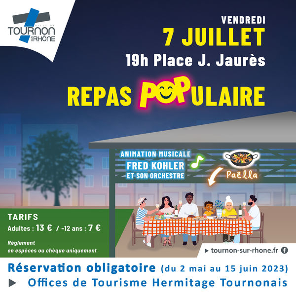 Repas populaire - Tournon sur Rhône - Tournon-sur-Rhône