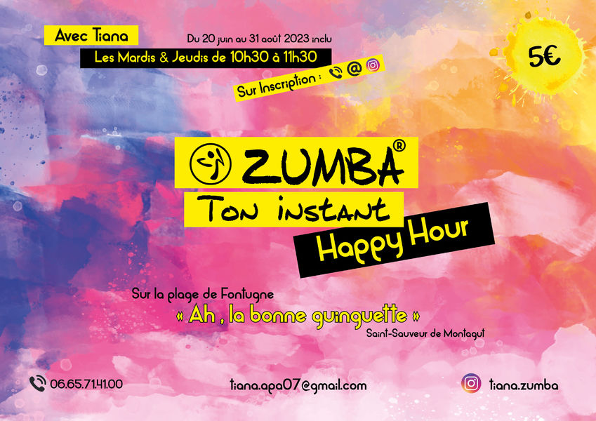 Zumba, Ton instant Happy Hour ! - Saint-Sauveur-de-Montagut